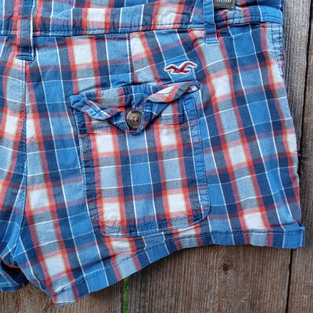 Hollister Plaid Shorts Size 1 - Picture 5 of 6
